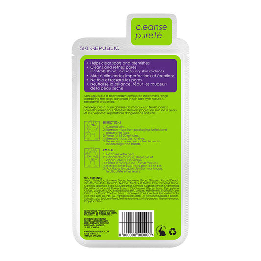 Pore Refining Anti-Spots & Blemish Biodegradable Face Mask