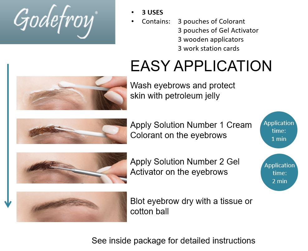 Godefroy Instant Brow Tint (28 Day) - Medium Brown