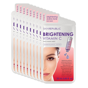 Vitamin C Brightening Face Mask - 10 Pack