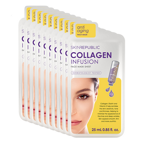Collagen Infusion Face Mask - 10 Pack