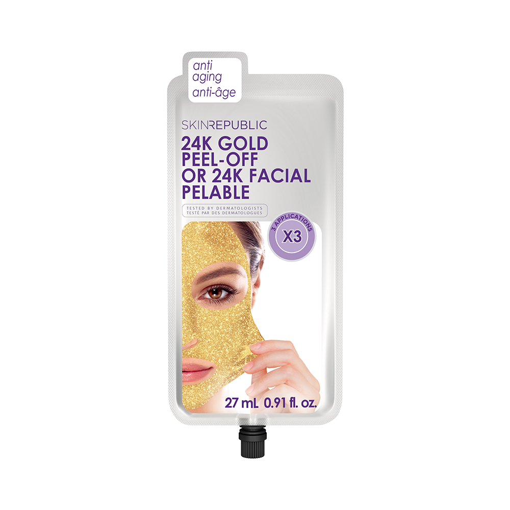 24K Gold Peel-Off Face Mask (3 Applications)